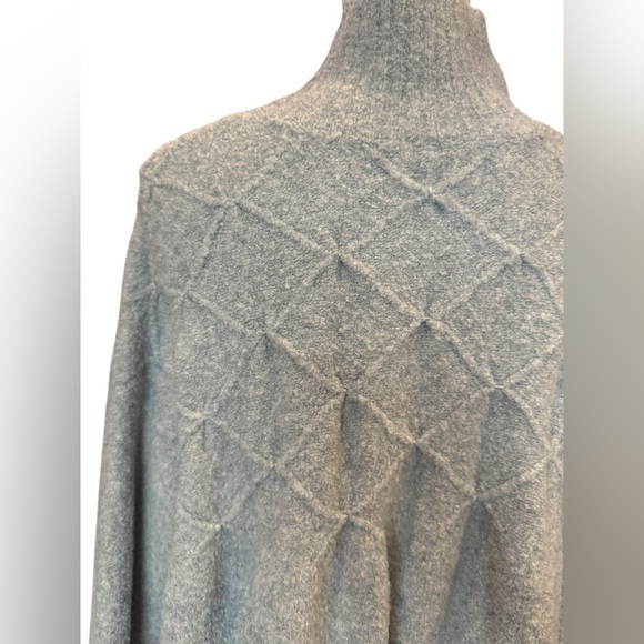 Free People Jaci Sweater Dress Gray Small Turtleneck Babydoll Wool Blend - Picture 7 of 11